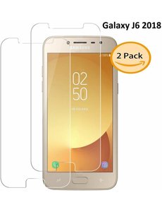 Merkloos 2 Stuks Samsung Galaxy J6 (2018) Tempered glass /Beschermglas Screenprotector