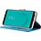 Merkloos Samsung Galaxy J6 (2018) case Blauw Portemonnee hoesje met opbergvakjes