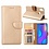 Merkloos Huawei P Smart+ (Plus) Goud Booktype / Portemonnee TPU Lederen Hoesje