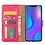 Merkloos Huawei P Smart+ (Plus) Roze Booktype / Portemonnee TPU Lederen Hoesje