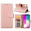 Merkloos iPhone Xr Rose Goud Booktype / Portemonnee TPU Lederen Hoesje