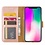 Merkloos iPhone Xr Rose Goud Booktype / Portemonnee TPU Lederen Hoesje