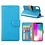 Merkloos iPhone Xr Blauw Booktype / Portemonnee TPU Lederen Hoesje