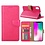 Merkloos iPhone Xr Roze Booktype / Portemonnee TPU Lederen Hoesje