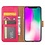 Merkloos iPhone Xr Roze Booktype / Portemonnee TPU Lederen Hoesje