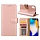 Merkloos iPhone Xs Max Rose Goud Booktype / Portemonnee TPU Lederen Hoesje