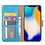 Merkloos iPhone Xs Max Blauw Booktype / Portemonnee TPU Lederen Hoesje