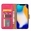 Merkloos iPhone Xs Max Roze Booktype / Portemonnee TPU Lederen Hoesje