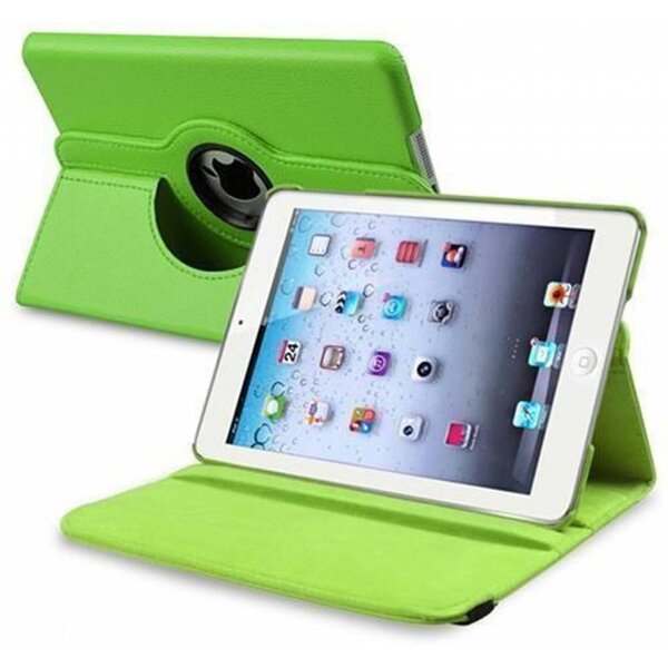 Merkloos Apple iPad Mini / Mini 2 Retina 360 graden draaibare Hoes, Cover - Groen