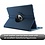 Merkloos Apple iPad Pro 10.5 (2017) hoesje 360 Rotating hoesje Case + 4 in 1 Styuls Donker Blauw