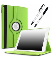 Merkloos Apple iPad Pro 10.5 (2017) hoesje 360 Rotating hoesje Case + 4 in 1 Styuls Groen