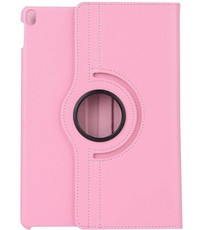 Merkloos Apple iPad Pro 10.5 (2017) hoesje 360 Rotating hoesje Case + 4 in 1 Styuls Licht Roze