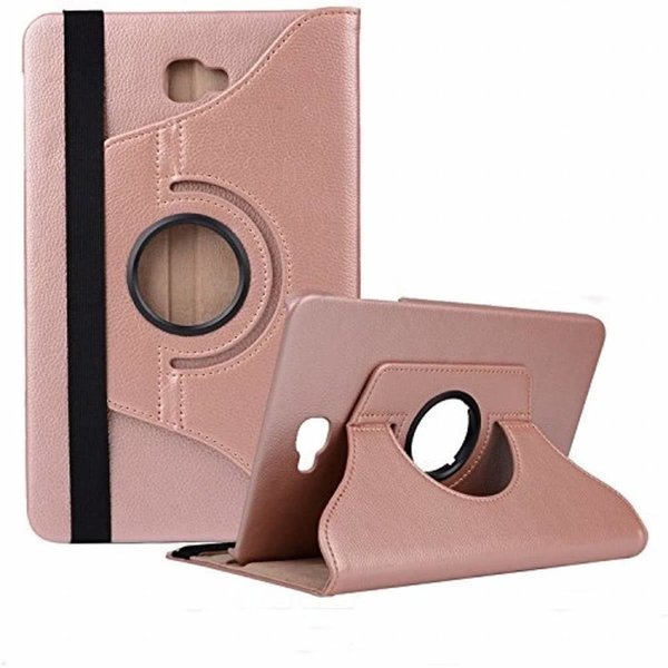 Merkloos Galaxy Tab A 7 inch SM T280 Tablet hoesje met 360ﾰ draaistand Rose Goud