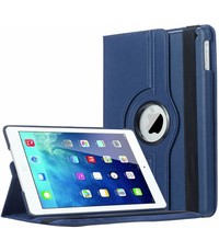 Merkloos Apple iPad Air 2 (iP6) Case met 360? draaistand hoesje met Stand Donker Blauw