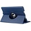 Merkloos Apple iPad Air 2 (iP6) Case met 360ﾰ draaistand hoesje met Stand Donker Blauw