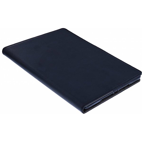 Merkloos Premium Luxe hoesje voor iPad 2017 Folio Cover hoesje Zwart