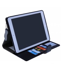 Merkloos Premium Luxe hoesje voor iPad Air 2 Folio Cover hoesje Zwart