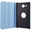 Merkloos Samsung Galaxy Tab A 7.0 inch T280 / T285 Case met 360ﾰ draaistand cover hoesje - Licht Blauw