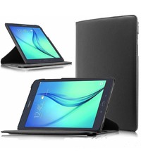 Merkloos Samsung Galaxy Tab A 9,7 inch SM-T550 Tablet Case met 360? draaistand cover hoesje - Zwart