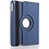 Merkloos iPad 2, 3 en 4 Case met 360 Graden draaistand hoesje met Stand Donker Blauw