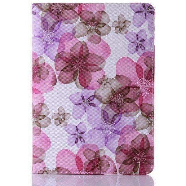 Merkloos iPad Air 2 Flip Sweet Flower hoesje / Luxury 360 draaibaar case Pink