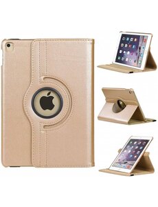 Merkloos iPad Air 2 Rotatie hoesje met stand Champagne Goud
