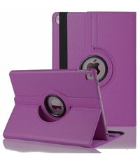 Merkloos iPad Pro 9.7 inch Case met 360? draaistand cover hoesje - Paars