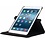 Merkloos nieuwe iPad 9.7 (2017) hoesje 360ﾰ draaibaar Zwart