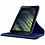 Merkloos Samsung Galaxy Tab 3 - Lite 7.0 inch (T110 / T111 / T113) Tablet Case hoesje 360 Draaibaar - Donker Blauw