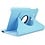 Merkloos Samsung Galaxy Tab A 7.0 inch (2016) T280 / T285 hoesje 360 graden draaibare Case Licht Blauw