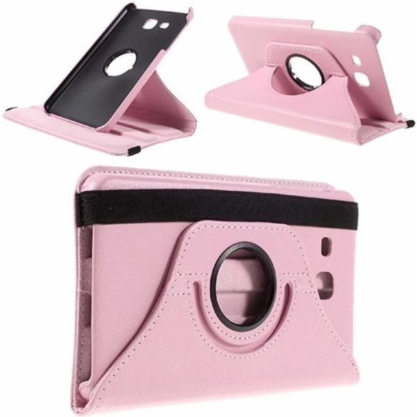 Merkloos Samsung Galaxy Tab A 7.0 inch (2016) T280 / T285 hoesje 360 graden draaibare Case Licht Roze