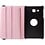 Merkloos Samsung Galaxy Tab A 7.0 inch (2016) T280 / T285 hoesje 360 graden draaibare Case Licht Roze