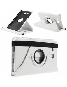 Merkloos Samsung Galaxy Tab A 7.0 inch (2016) T280 / T285 hoesje 360 graden draaibare Case Wit