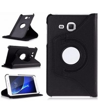 Merkloos Samsung Galaxy Tab A 7.0 inch (2016) T280 / T285 hoesje 360 graden draaibare Case Zwart