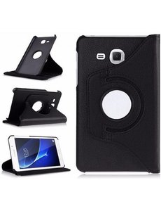 Merkloos Samsung Galaxy Tab A 7.0 inch (2016) T280 / T285 hoesje 360 graden draaibare Case Zwart