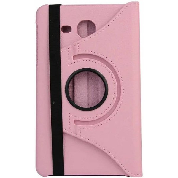 Merkloos Samsung Galaxy Tab A 7.0 inch T280 / T285 Case met 360° draaistand cover hoesje - Licht Roze