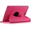 Merkloos Samsung Galaxy Tab A 9,7 inch SM-T550 Tablet Case met 360ﾰ draaistand cover hoesje - Pink - Roze