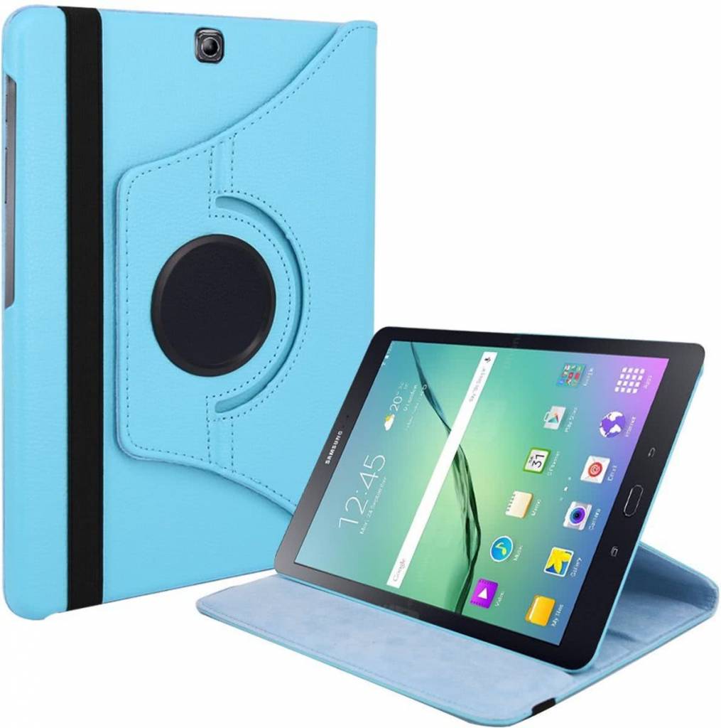 Menstruatie Mis Ongeldig Samsung Galaxy Tab S2 8 inch (SM-T710 / T715) Tablet Case met 360ﾰ  draaistand cover hoesje - Blauw - Phonecompleet.nl