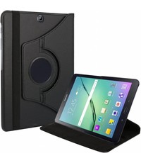 Merkloos Samsung Galaxy Tab S2 9,7 inch (SM- T810) Tablet Case met 360 graden draaistand cover hoesje - Zwart