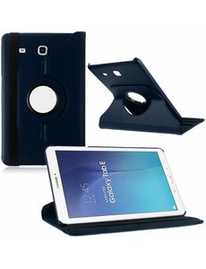 Merkloos Tablet hoesje 360? draaibaar voor Samsung Galaxy Tab E 9,6 inch Tab E T560 / T561 - Donkder Blauw