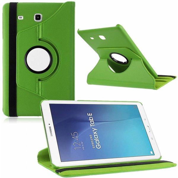 Merkloos Tablet hoesje 360ﾰ draaibaar voor Samsung Galaxy Tab E 9,6 inch Tab E T560 / T561 - Groen