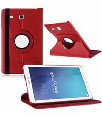 Merkloos Tablet hoesje 360? draaibaar voor Samsung Galaxy Tab E 9,6 inch Tab E T560 / T561 - Rood