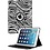 Merkloos iPad Air Case cover 360 graden draaibare hoesje - Zebra Wit / Zwart