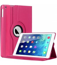 Merkloos iPad Air Case cover 360 graden draaibare hoesje - Roze / Pink