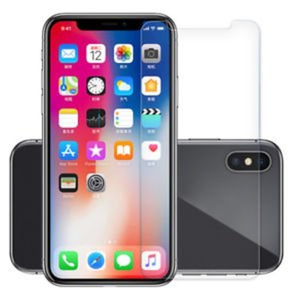 Merkloos iPhone Xs MAx 2 Pack Screenprotector / Anti-Scratch Tempered Glass (0.3mm)