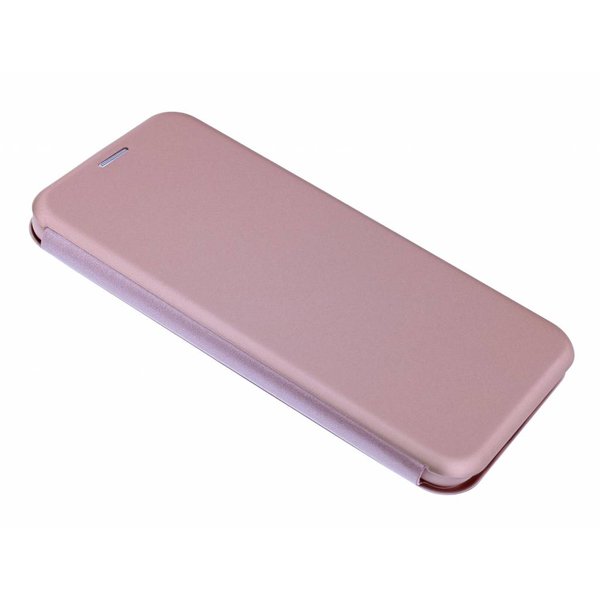 Merkloos iPhone Xr Luxe Rose Goud TPU / Kunststof Flip Cover met Magneetsluiting