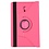 Merkloos Samsung Galaxy Tab A 10.5" SM T590 / T595 2018 Roze Tablet Hoesje met 360° draaistand