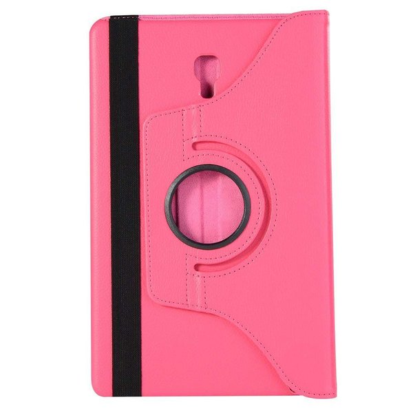 Merkloos Samsung Galaxy Tab A 10.5" SM T590 / T595 2018 Roze Tablet Hoesje met 360° draaistand