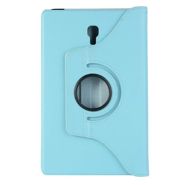 Merkloos Samsung Galaxy Tab A 10.5" SM T590 / T595 2018 Blauw Tablet Hoesje met 360° draaistand