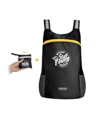 Merkloos Opvouwbare Sport Tas / Outdoor sport mini Backpack 13 Liter Zwart